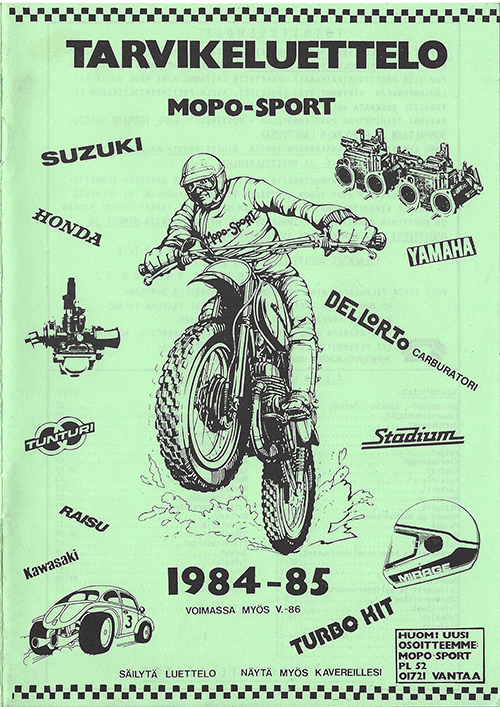 Tarvikeluettelo 1984-85